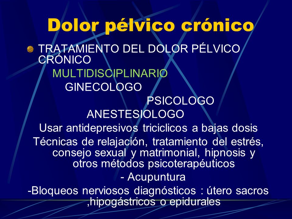 dolor pélvico bilateral dolor pélvico bilateral